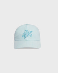 Unisex Linen Baseball Cap Solid - Blue Pacific / Vilebrequin Sale