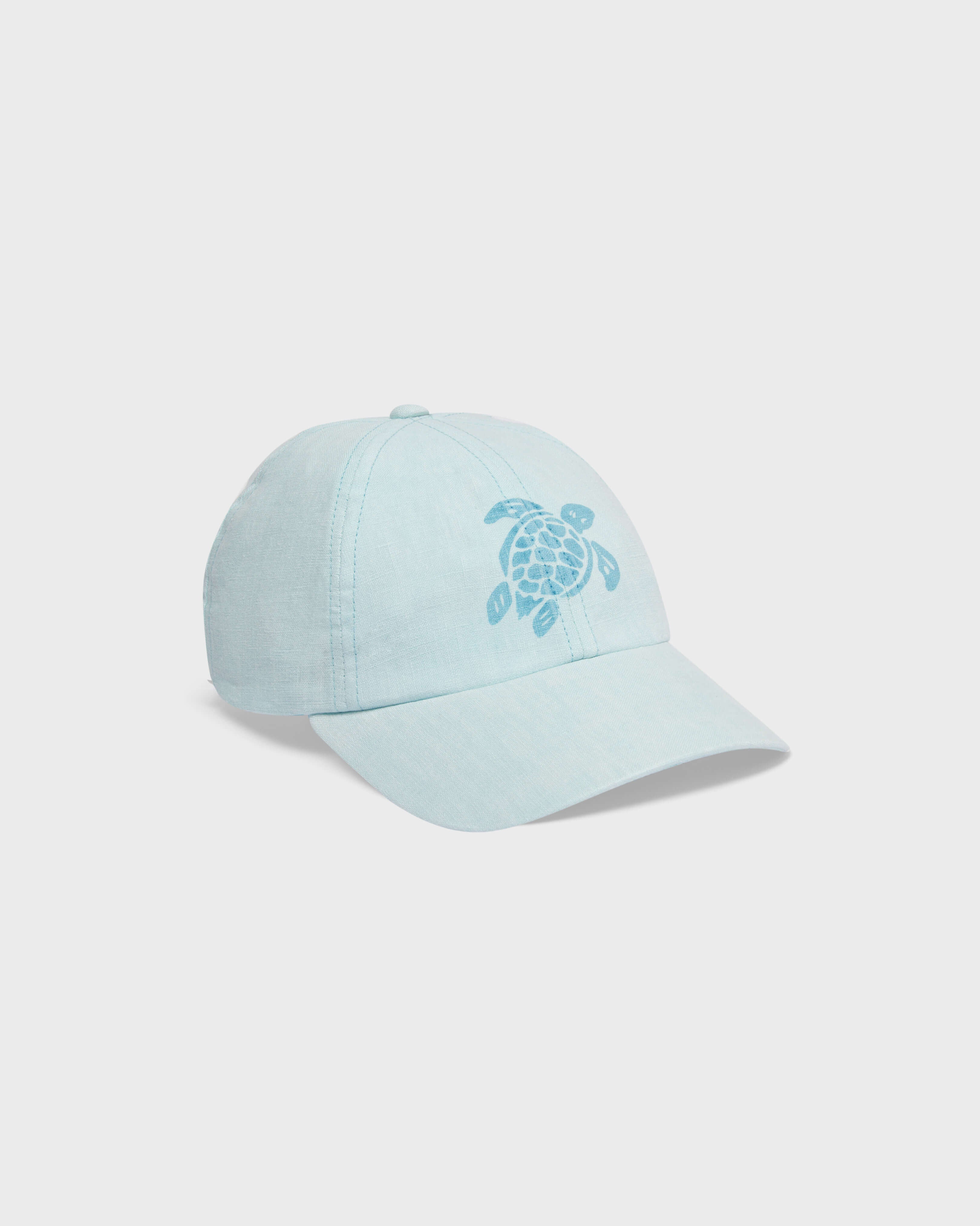 Unisex Linen Baseball Cap Solid - Blue Pacific / Vilebrequin Sale