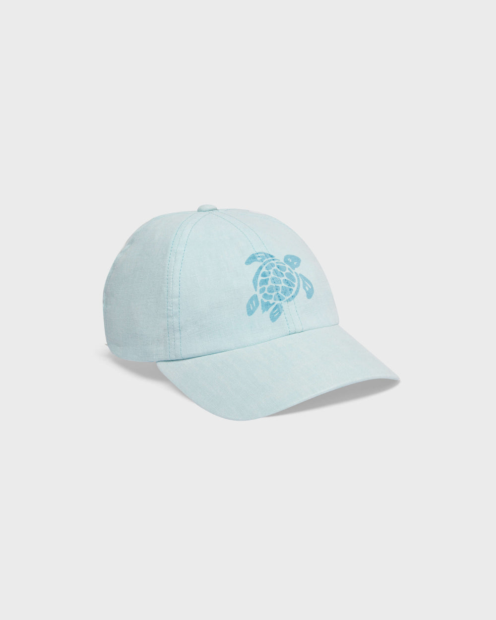 Unisex Linen Baseball Cap Solid - Blue Pacific / Vilebrequin Sale
