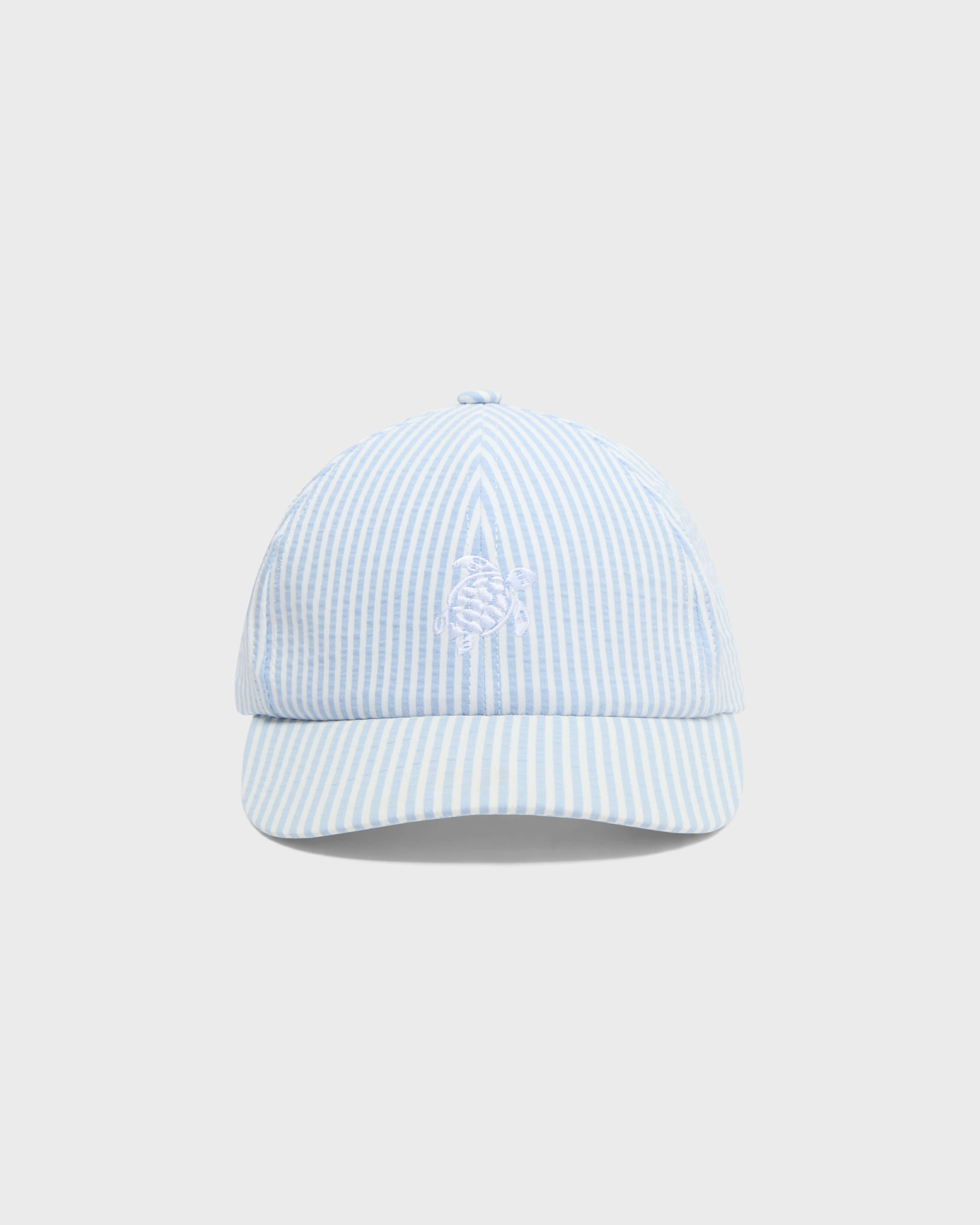 Seersuckers Stripes Cap - Blue Cloudy / Vilebrequin For sale