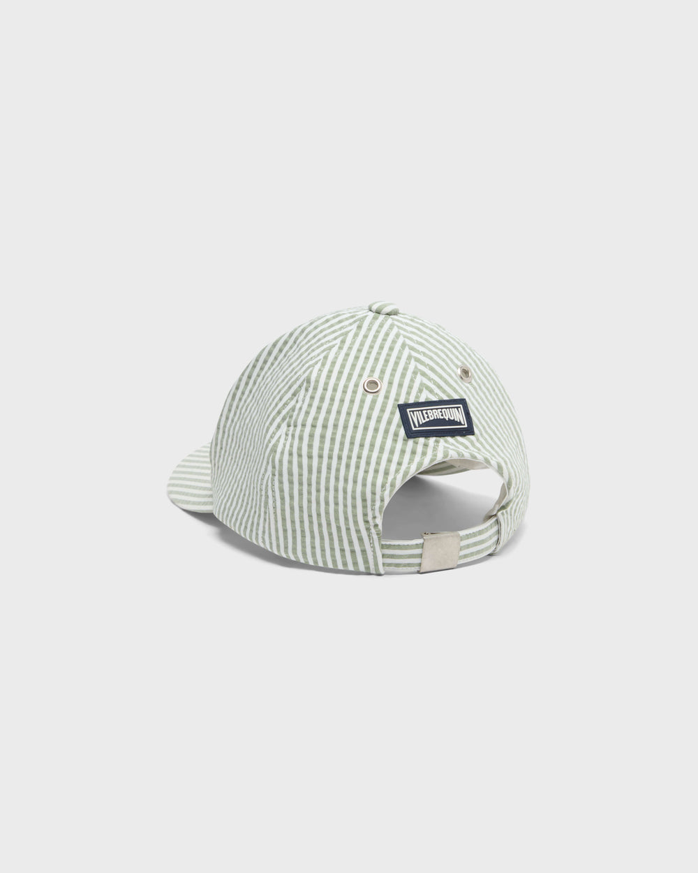 Seersuckers Stripes Cap - Green Khaki / Vilebrequin Discount