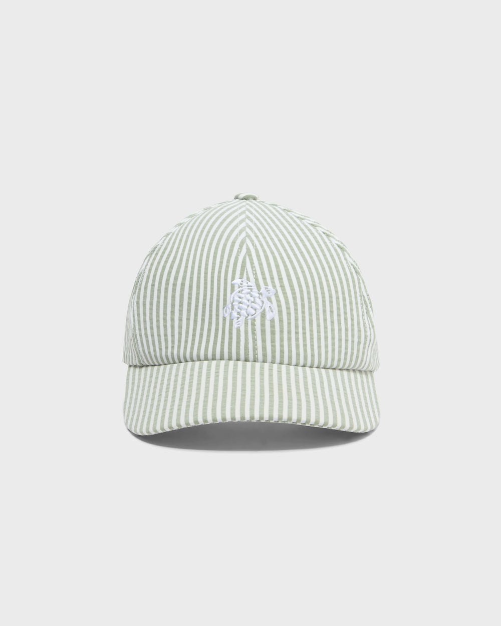 Seersuckers Stripes Cap - Green Khaki / Vilebrequin Discount