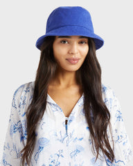 Unisex Terry Hat Solid - Blue Marrakech / Vilebrequin Sale
