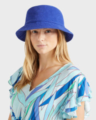 Unisex Terry Hat Solid - Blue Marrakech / Vilebrequin Sale