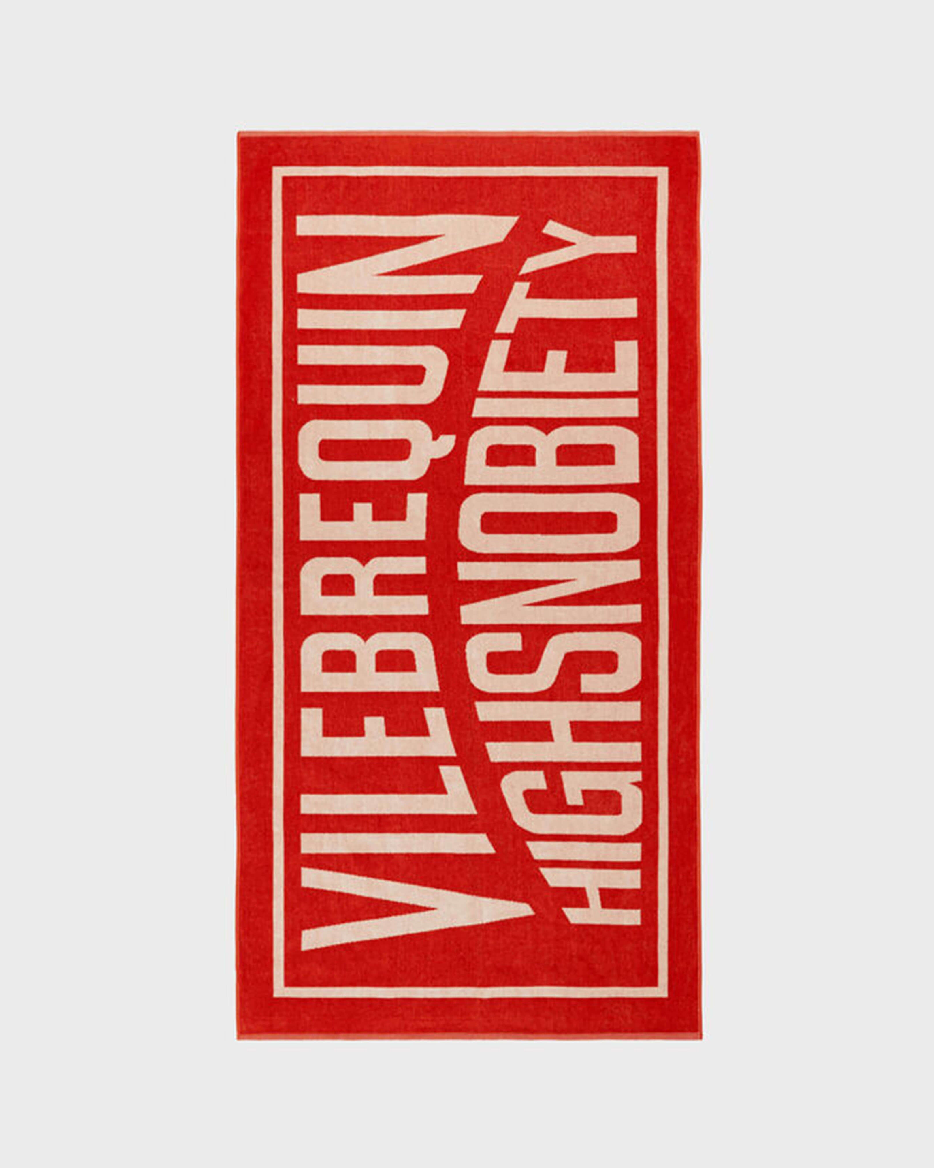 Organic Cotton Towel Solid - Vilebrequin x Highsnobiety - Red Rooibos Website | SANZ3200 / Vilebrequin Outlet