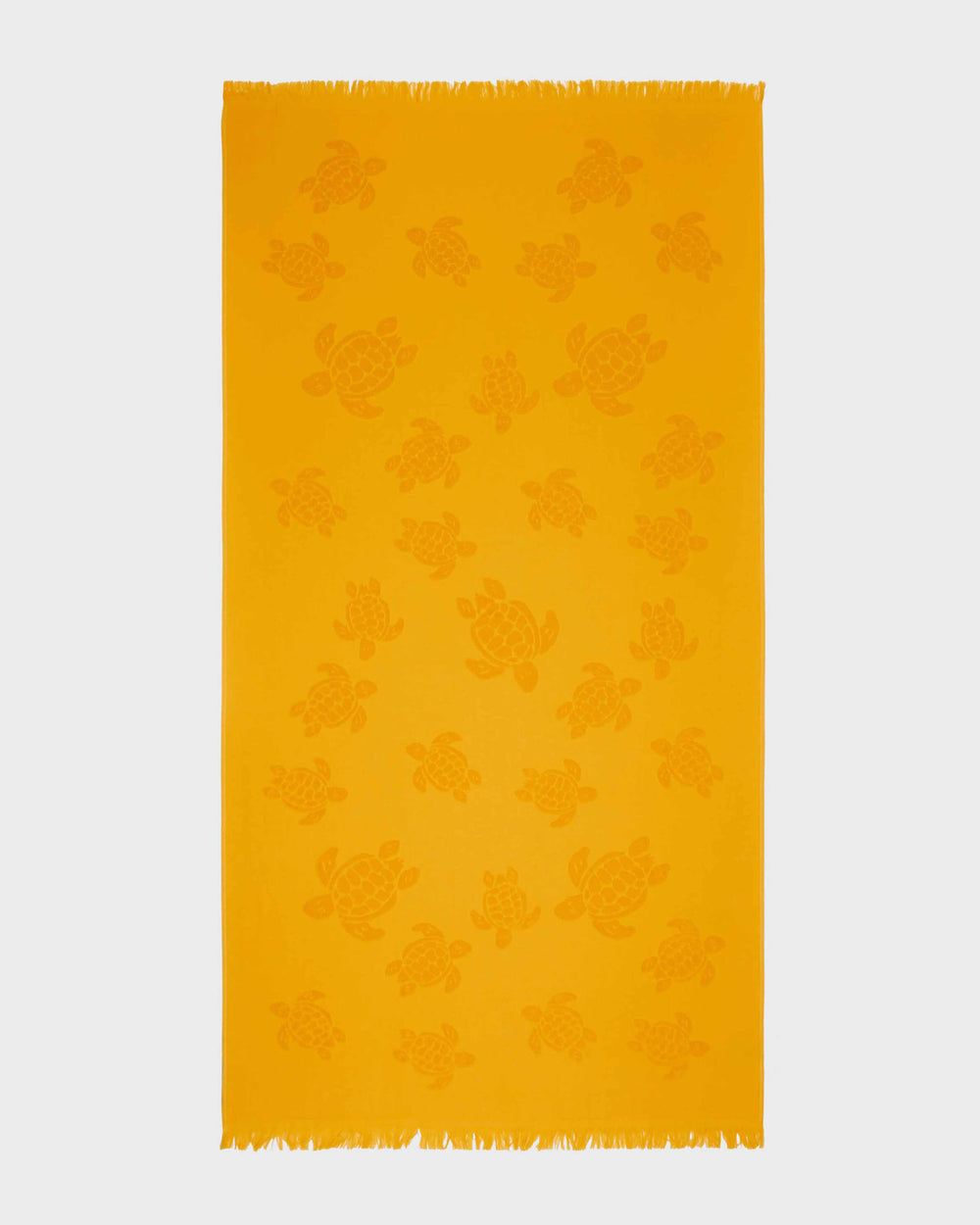 Beach Fouta in Organic Cotton Turtles Jacquard | Beach Towel Vilebrequin STHU1201 / Vilebrequin US