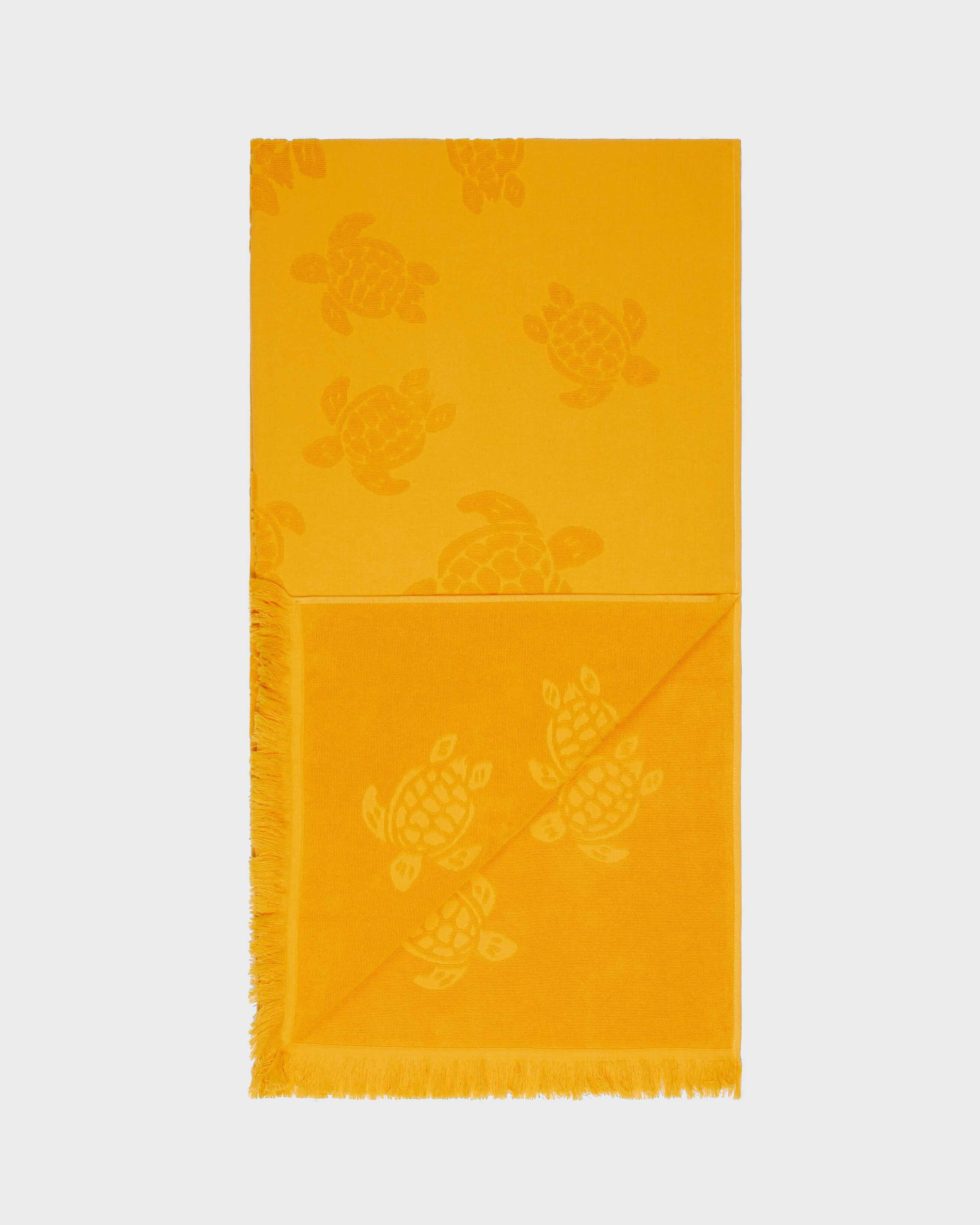 Beach Fouta in Organic Cotton Turtles Jacquard | Beach Towel Vilebrequin STHU1201 / Vilebrequin US