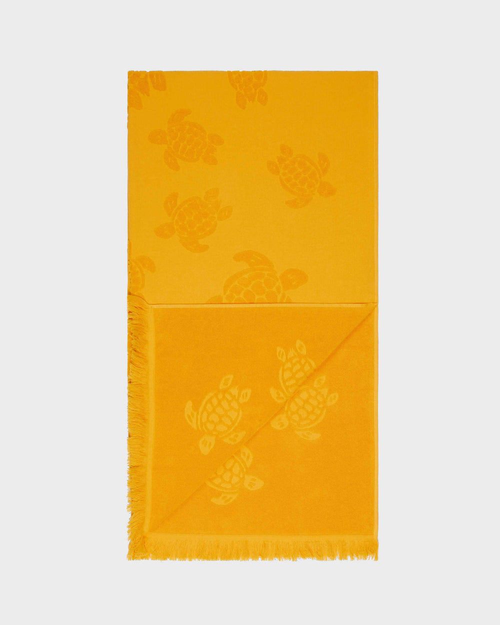 Beach Fouta in Organic Cotton Turtles Jacquard | Beach Towel Vilebrequin STHU1201 / Vilebrequin US