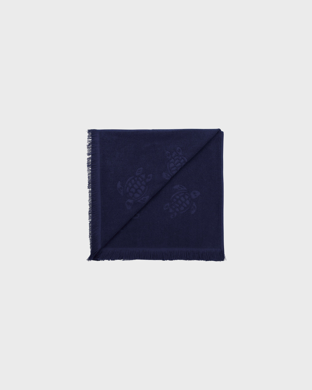 Beach Fouta in Organic Cotton Turtles Jacquard | Beach Towel Vilebrequin STHU1201 / Vilebrequin New