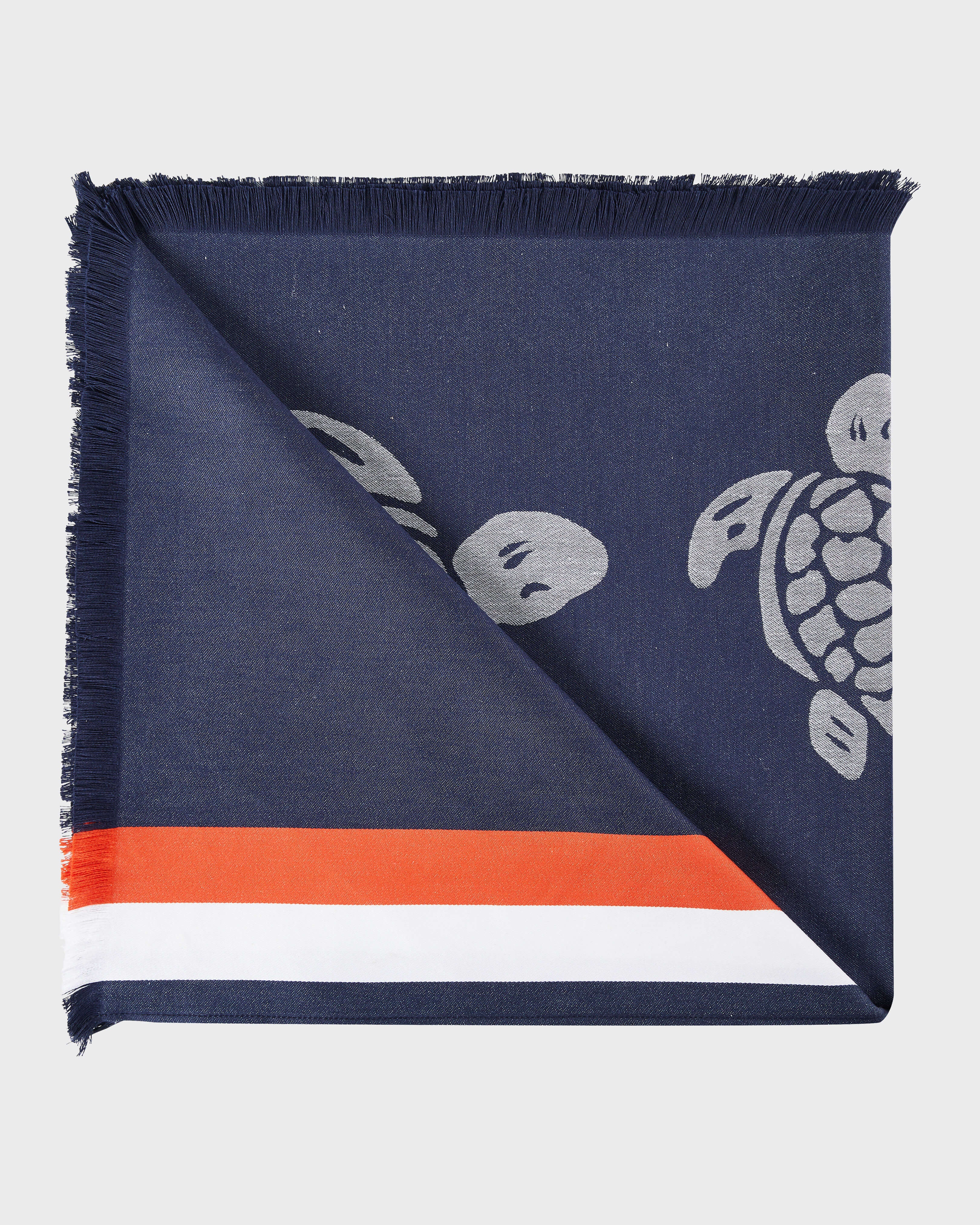 Big Towel Ronde des Tortues - Blue Navy / Vilebrequin Online