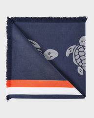 Big Towel Ronde des Tortues - Blue Navy / Vilebrequin Online