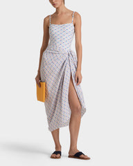 Cotton voile Pareo Micro Ronde des Tortues - White / Vilebrequin For sale