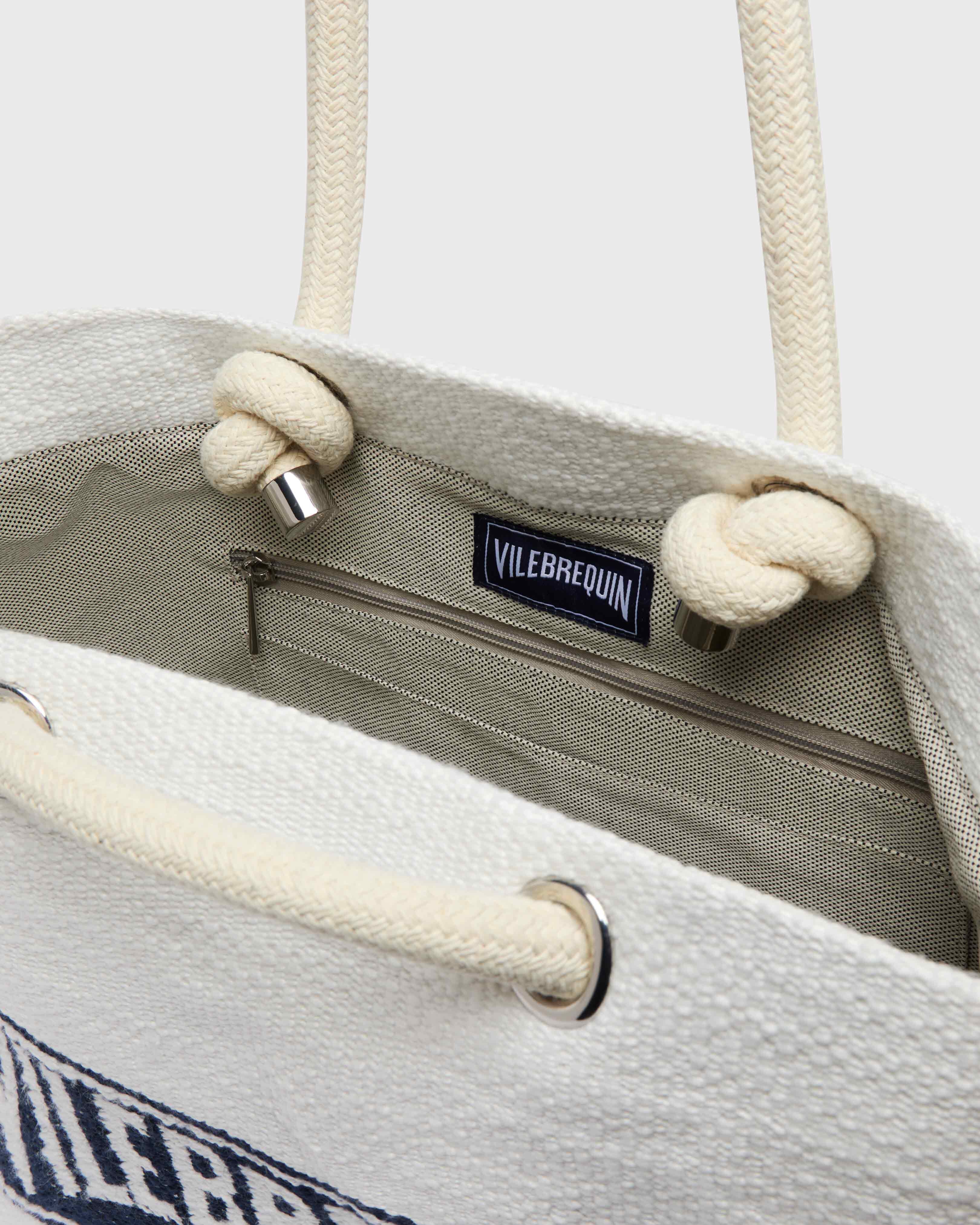 Cotton Woven Beach Bag Vilebrequin - Blue Navy / Vilebrequin New