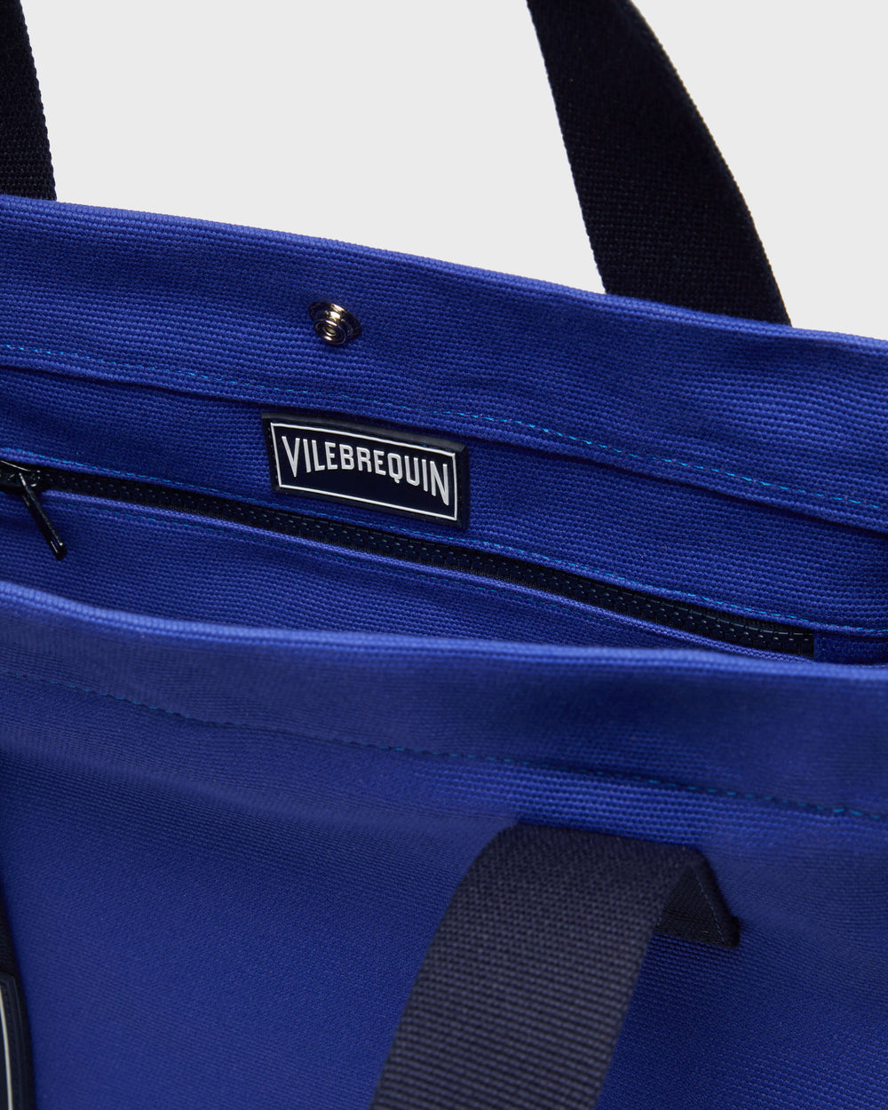 Small Cotton Beach Bag Solid - Blue Marrakech Website | BMUE9103 / Vilebrequin On sale
