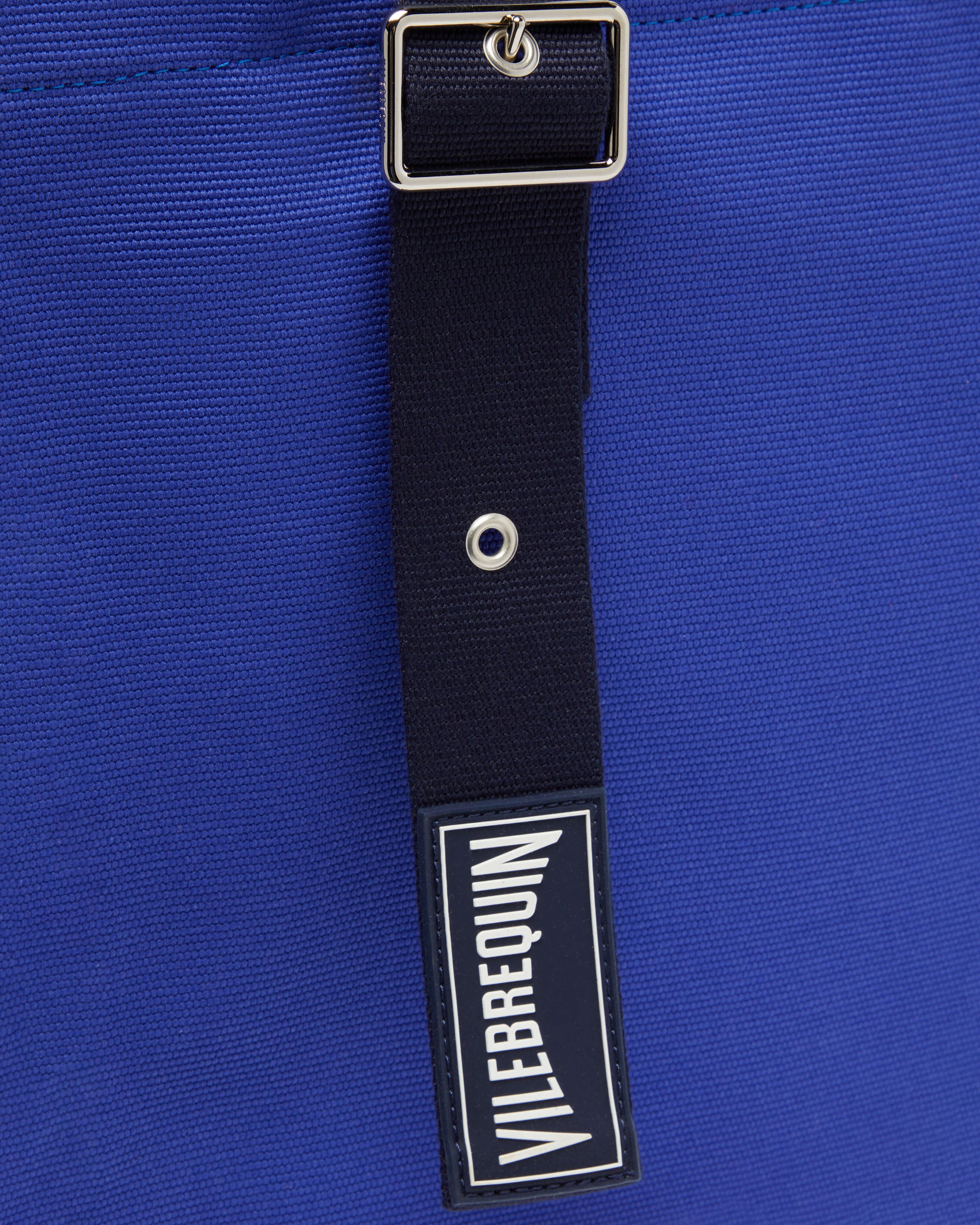Small Cotton Beach Bag Solid - Blue Marrakech Website | BMUE9103 / Vilebrequin On sale