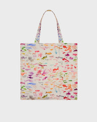 Linen Tote Bag Pescador - VBQ x Fabrice Hyber - White Papier / Vilebrequin Discount