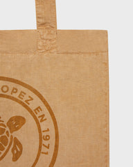 Unisex Linen Beach Bag Solid - Brown Mocha Accessories / Vilebrequin Outlet