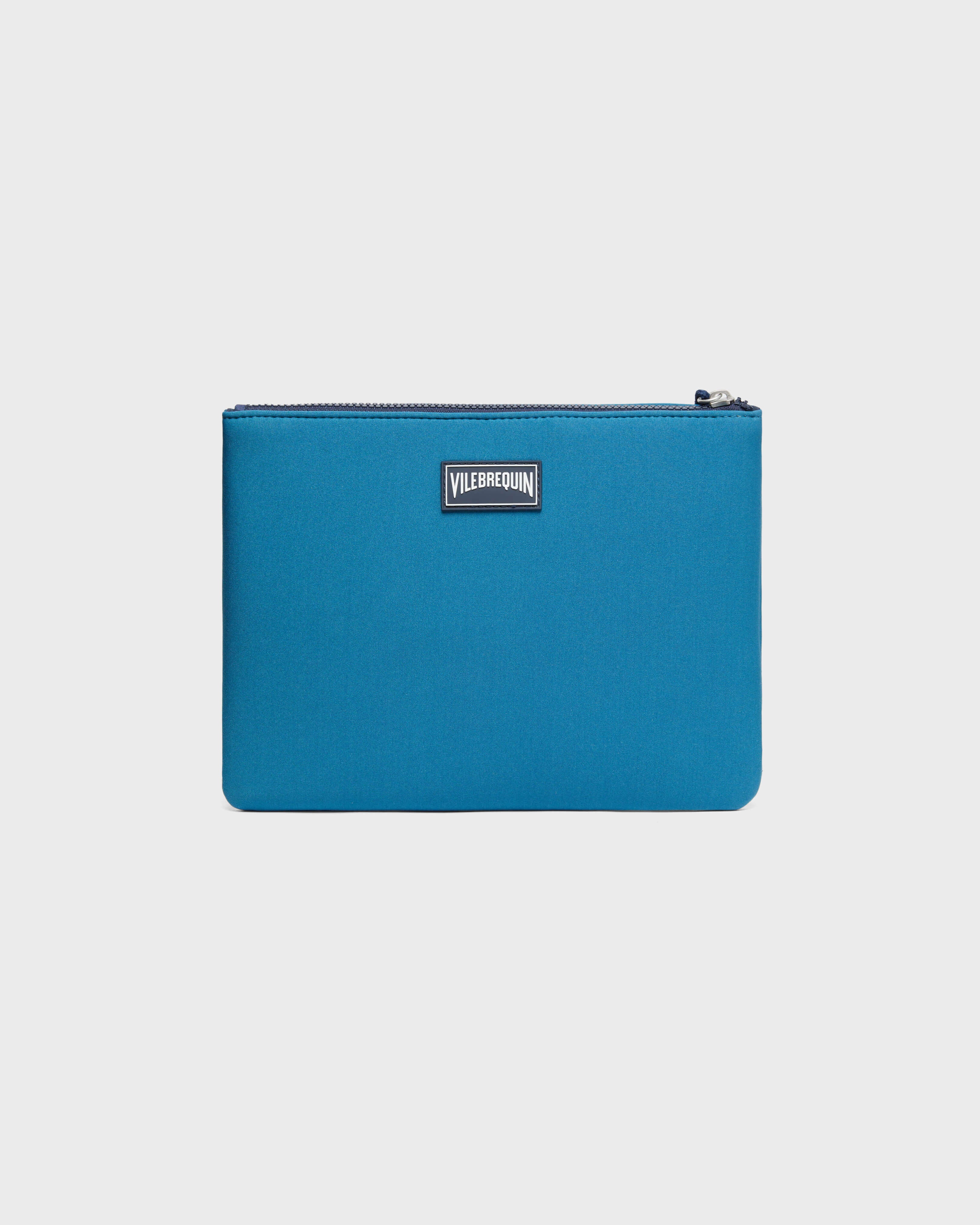 Unisex Neoprene Pouch Solid - Blue Peacock / Vilebrequin Discount