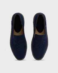Canvas Boat Shoes Solid - Blue Navy / Vilebrequin For sale