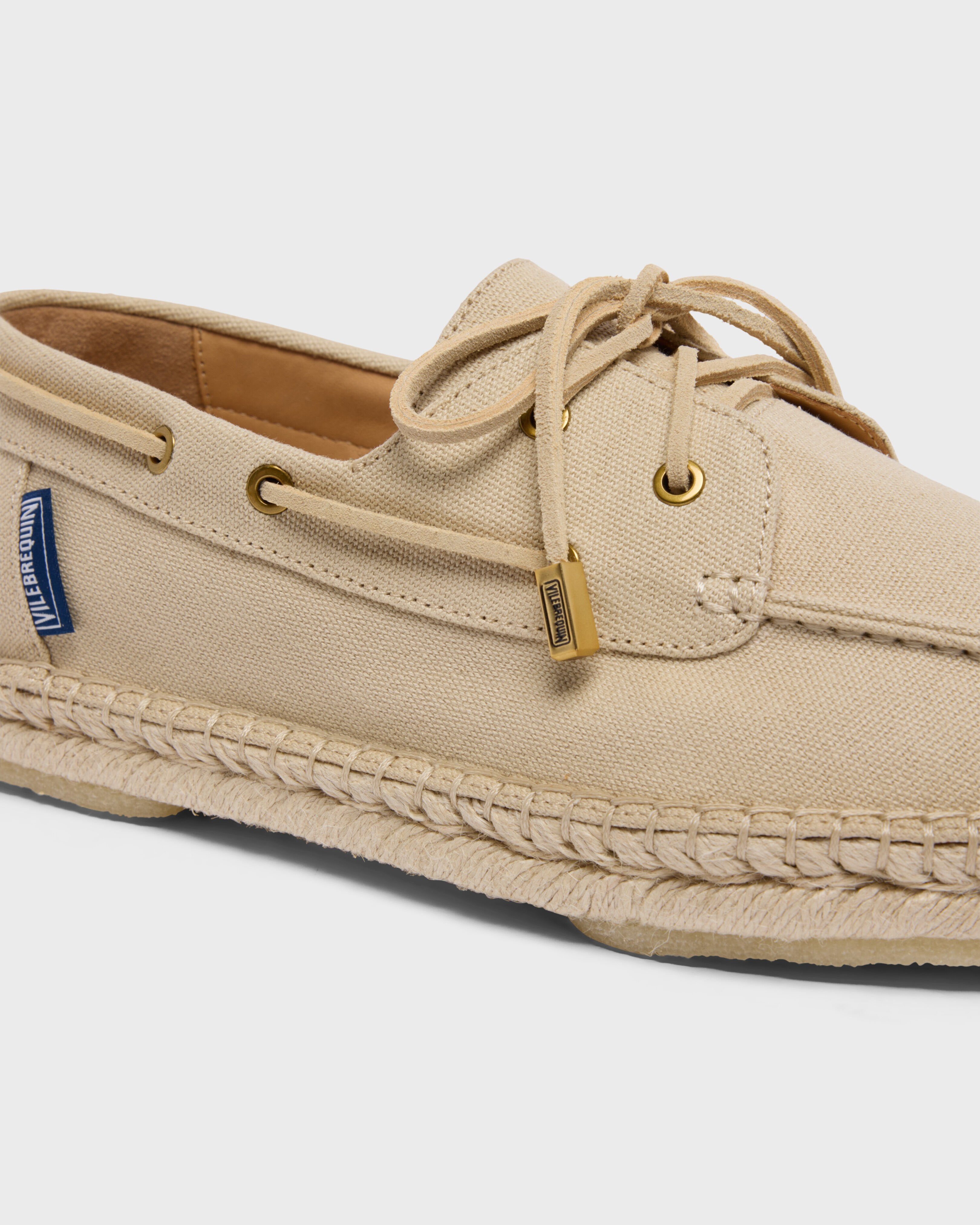 Canvas Loafers Solid - White Ecru / Vilebrequin Discount
